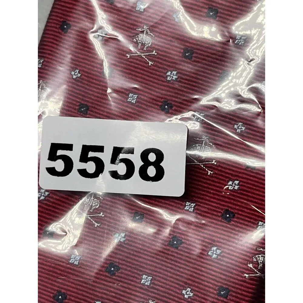 Brooks Brothers Silk Tie Red Flying Pig Logo Floral Mens Necktie 3 1/4